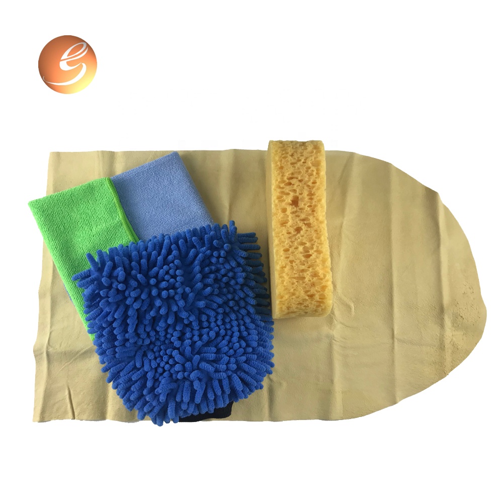 Mtundu Watsopano wa Microfiber Terry Cloth Towel Car Cleaning Tool Set