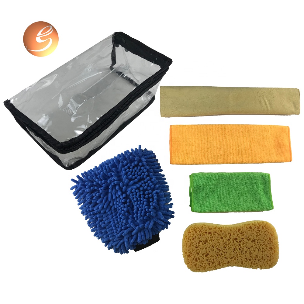 Magandang kalidad ng chenille sponge lint free windows kitchen car wash kit