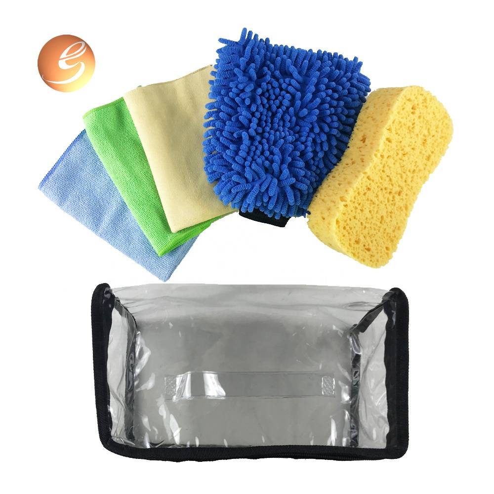 Super Absorbent Chamois Microfiber Towel Car Wash Cleaning Kit