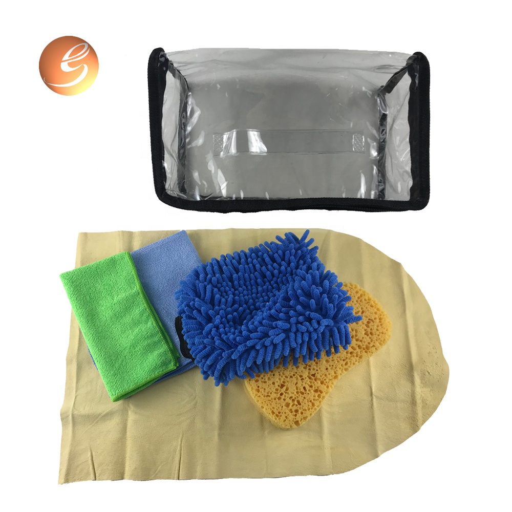 Vruća rasprodaja 5 komada alata za čišćenje u pvc vrećici set za prašinu za pranje automobila