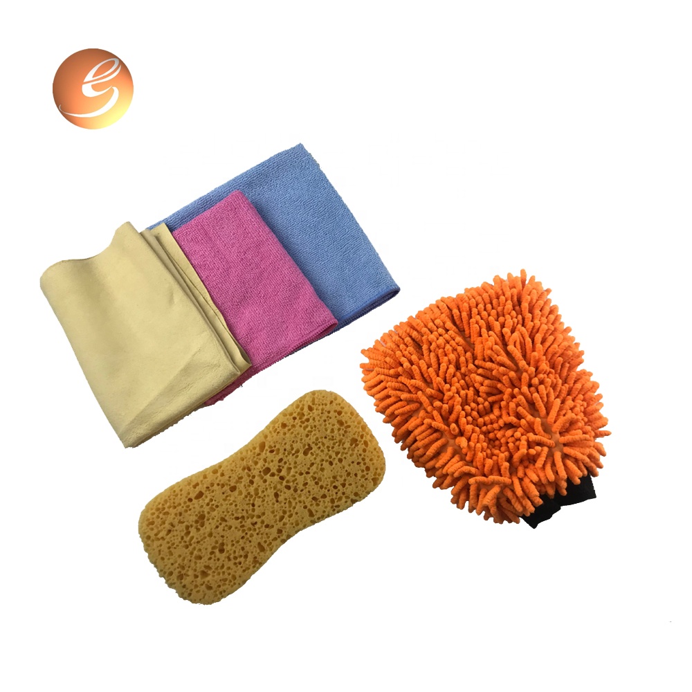 Kit di lavaggio per la pulizia dell'auto con asciugamano rettangolare in microfibra di alta qualità da 40 * 20 cm
