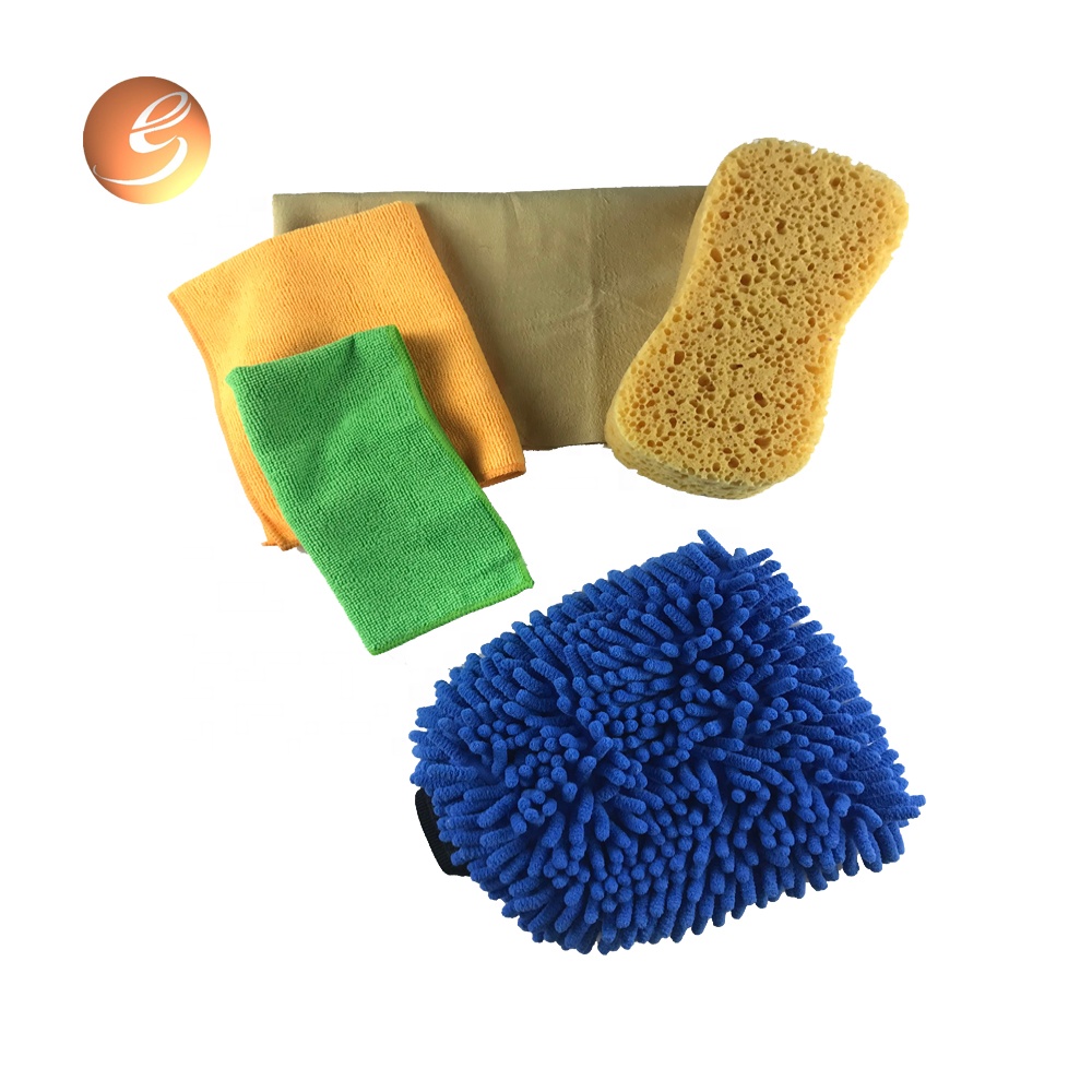 Water Magnetic Micro Towel Double Sided Chenille Washing Glove Set ng Pangangalaga sa Sasakyan