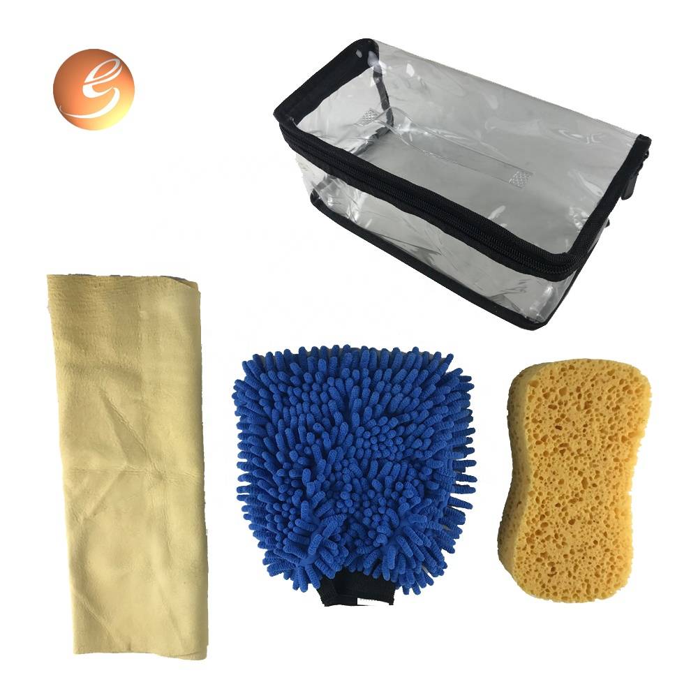 Personalizza il set di lavaggio del kit per auto in microfibra con strumenti per la pulizia dell'auto