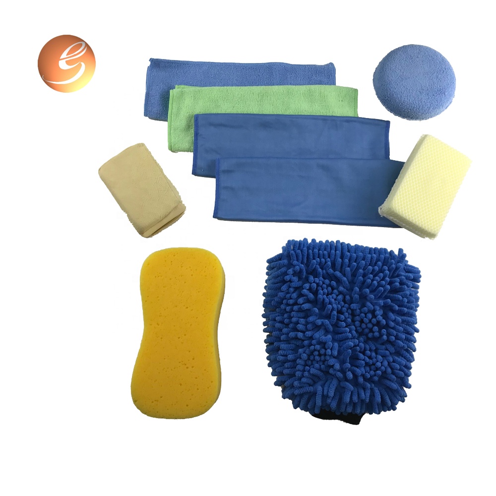 Wholesale portable sponge pad set sa paghugas sa sakyanan