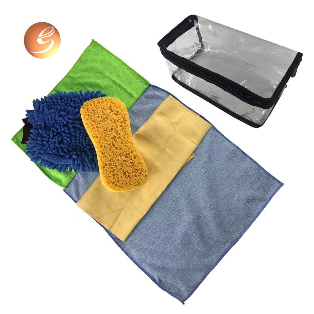 Kit de lavado de coches de embalaxe de bolsa de pvc portátil de novo estilo