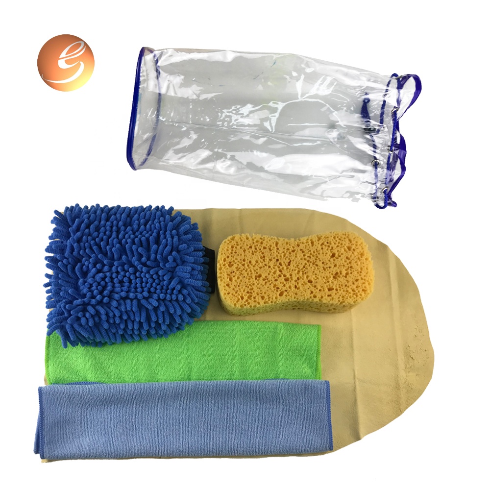 Set di guanti blu per la pulizia della cura dell'auto in grandi quantità