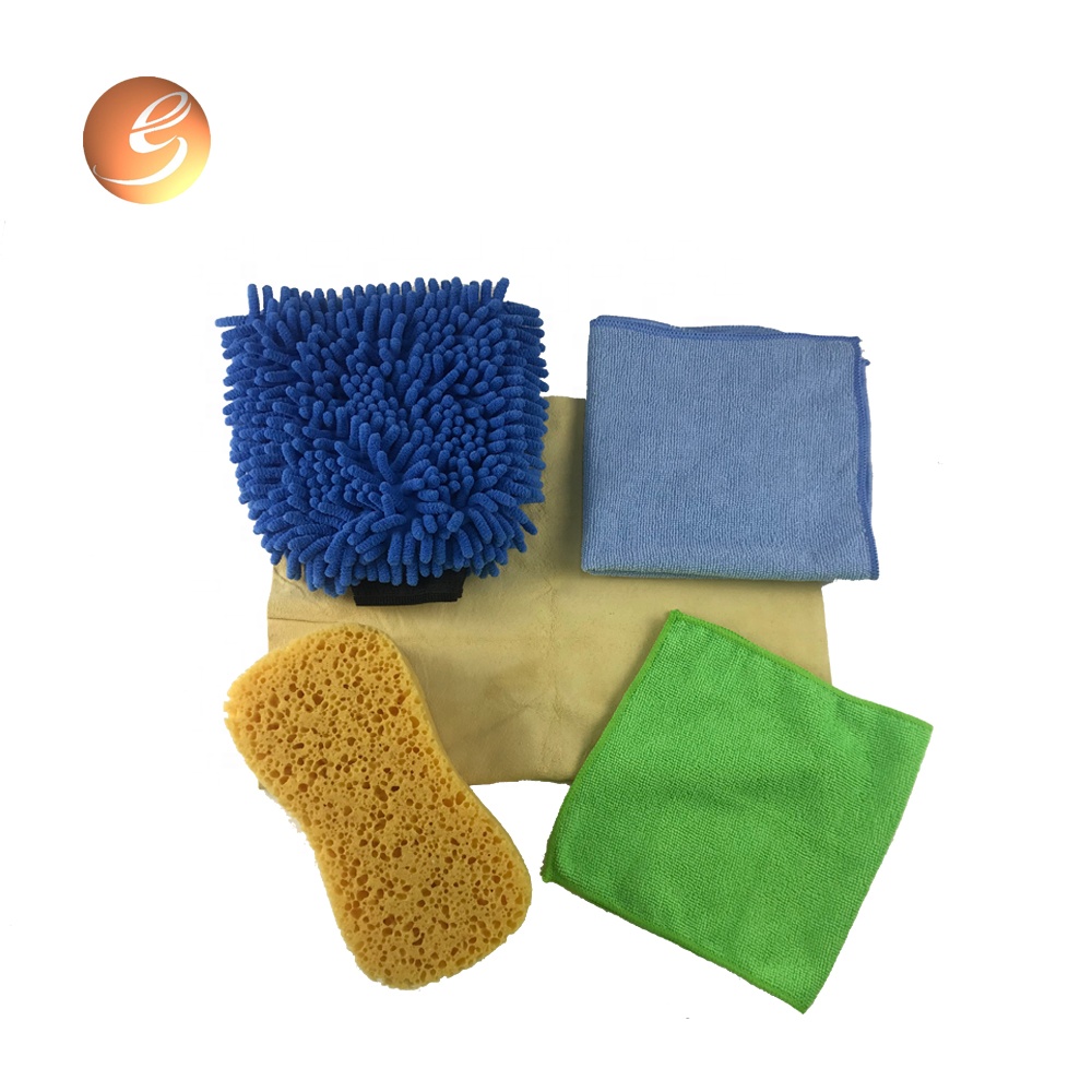 Pakyawan murang super soft absorbent microfiber car cleaning sponge kit