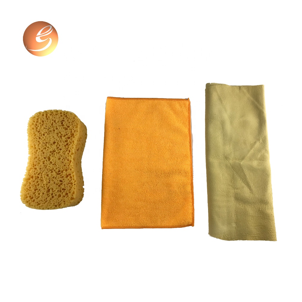 Isethi yokuhlanza imoto yesipontshi sendwangu ye-Microfiber pad duster