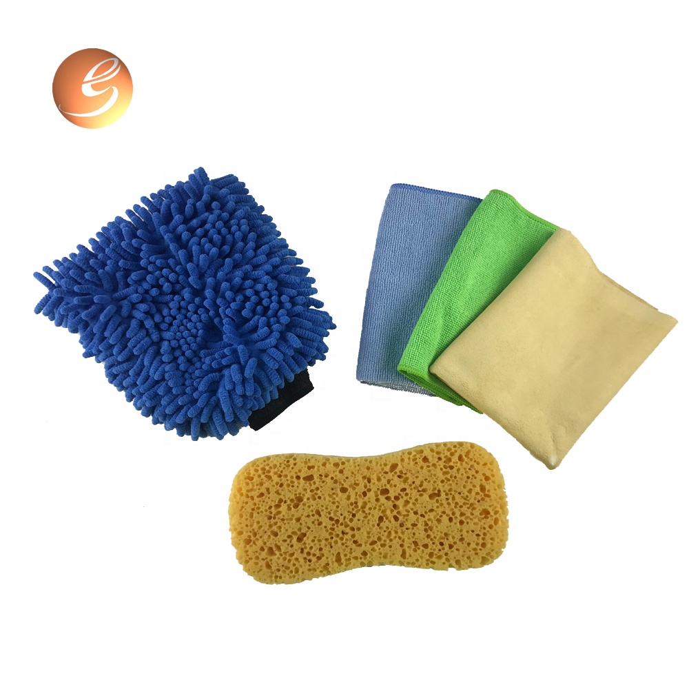Premium Chenille Microfiber Duster Cleaning Sponge Cloth Kit