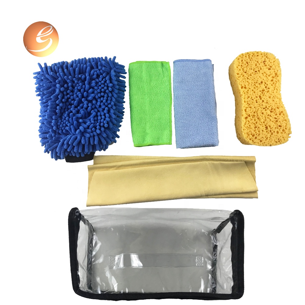Hot sale murang microfiber car cleaning sponge super soft absorbent kit