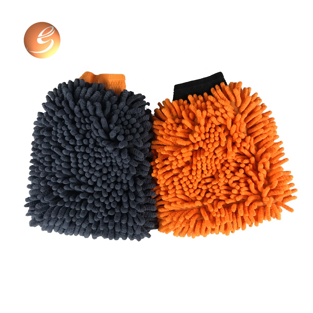 Umgangatho olungileyo kulula ukucoca i-polish synthetic microfiber wash mitt