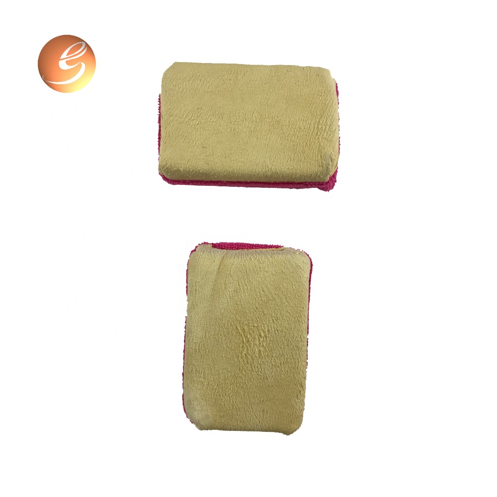 Square Double-sided Microfiber Car Cleaning Sponge