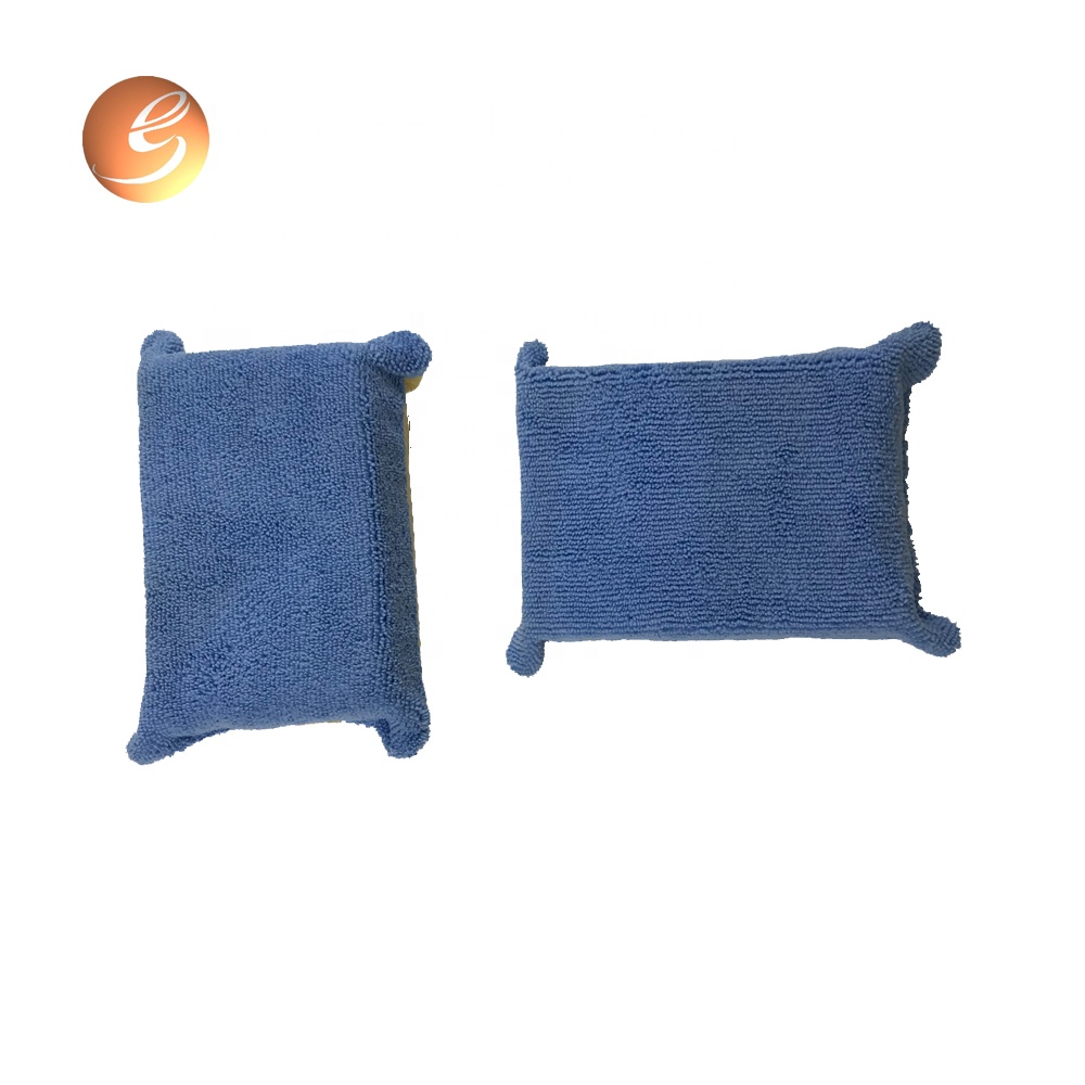 گرم، شہوت انگیز مائکرو فائبر نیلے تولیہ کپڑے کار واش سپنج کی صفائی