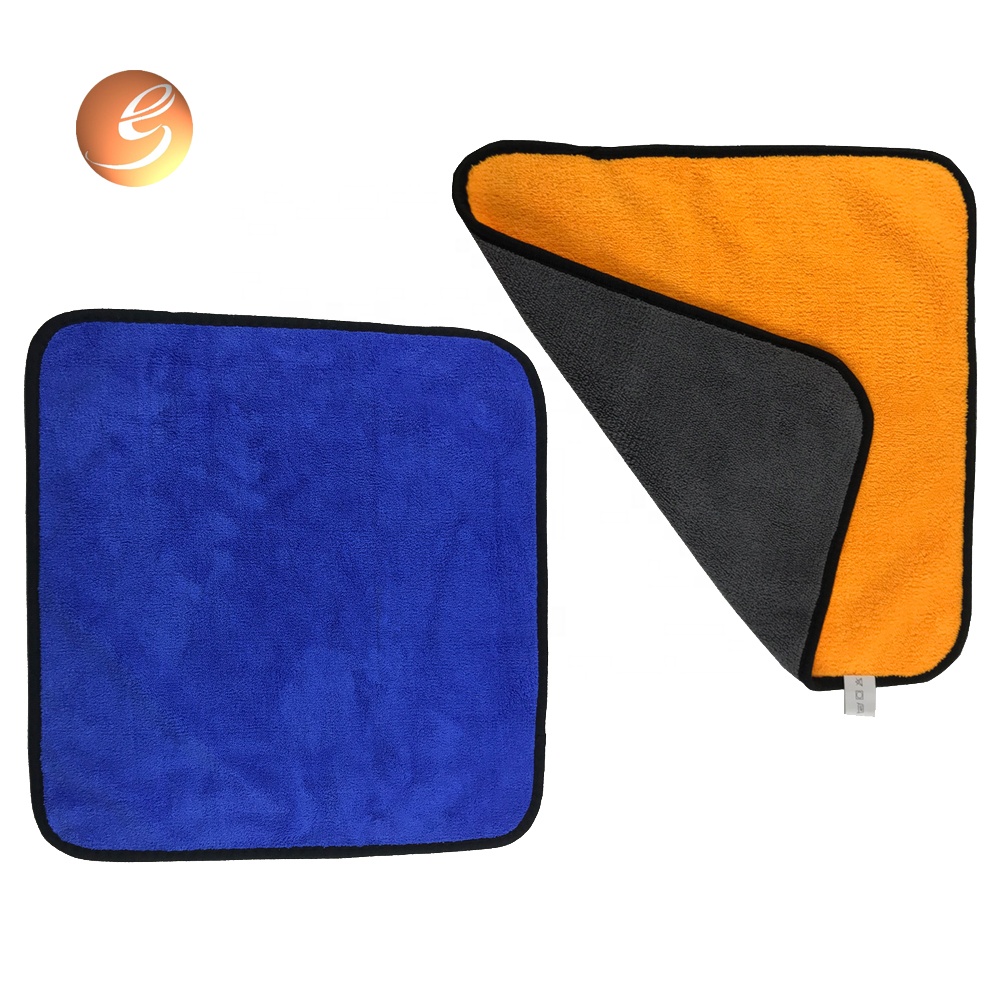 Nyt design tilpasset størrelse logo koral fleece fnugfri håndklæde til hjemmebrug