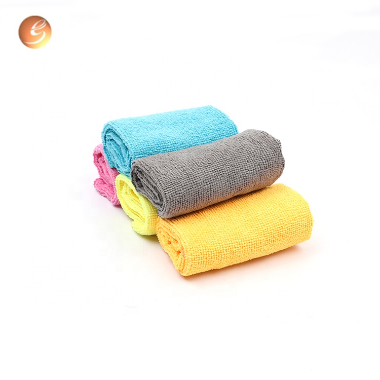 रंगीन थोक माइक्रोफाइबर तौलिया द्रुत सुख्खा कार सफाई कपडा गाढा