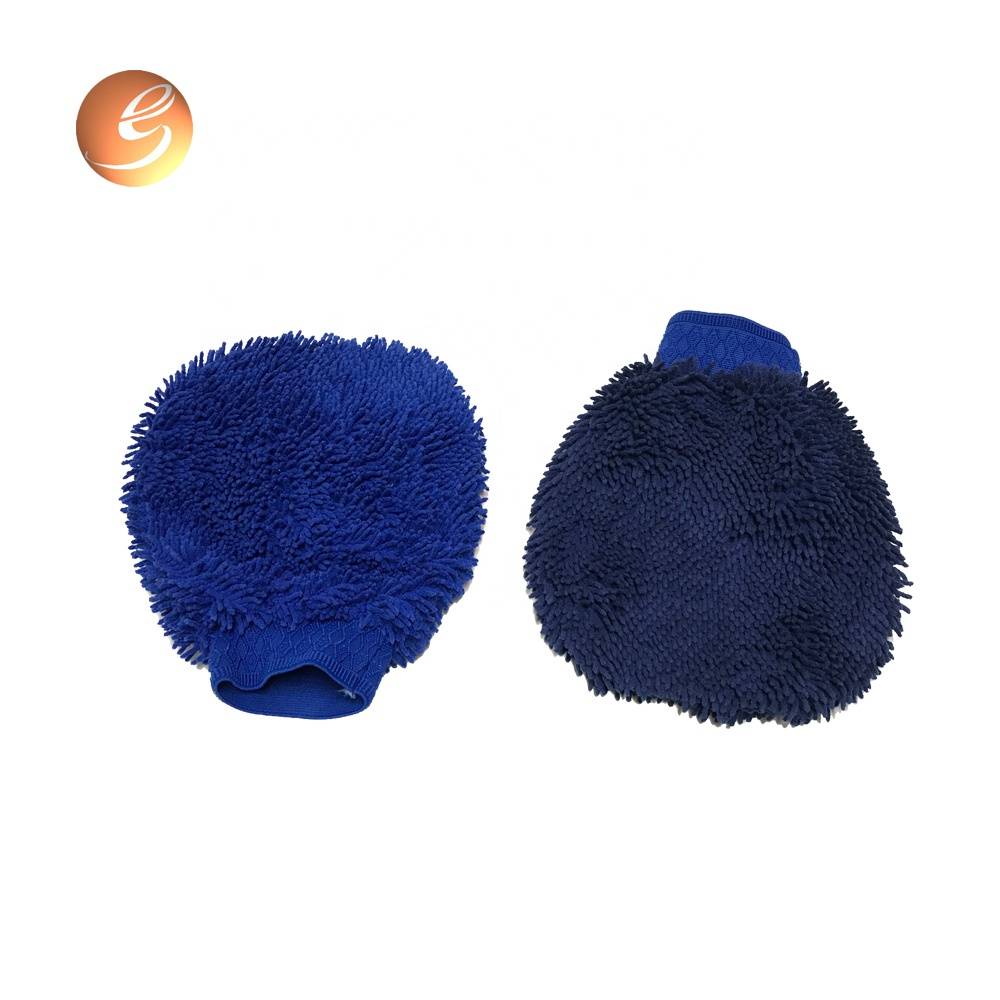 Automobile wash chenille car care cleaning product mitt