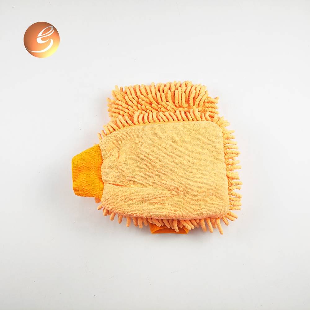 Legjobb minőségű narancssárga autómosó kesztyű mikroszálas mosókesztyű