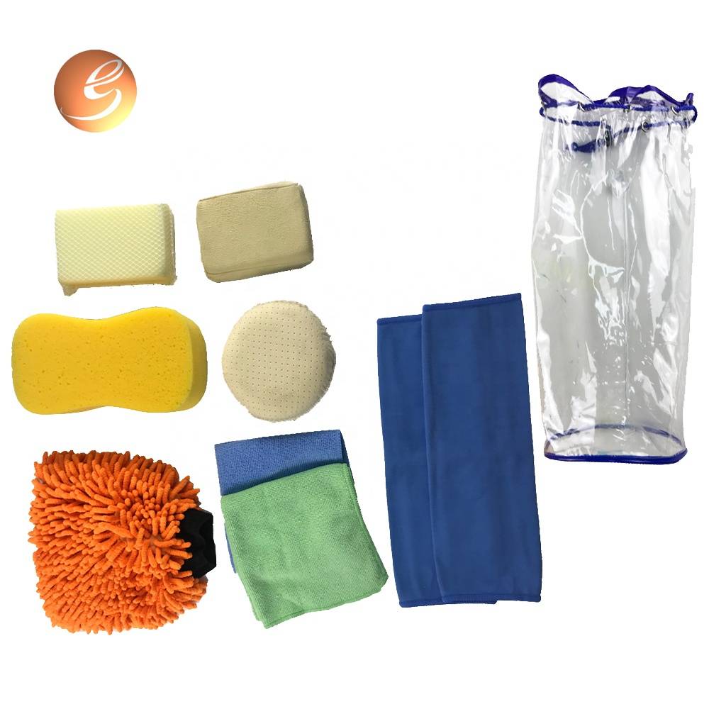 ပရော်ဖက်ရှင်နယ် သယ်ဆောင်ရလွယ်ကူသော ဘက်စုံသုံး sponge pad ကားသန့်ရှင်းရေးကိရိယာအစုံ