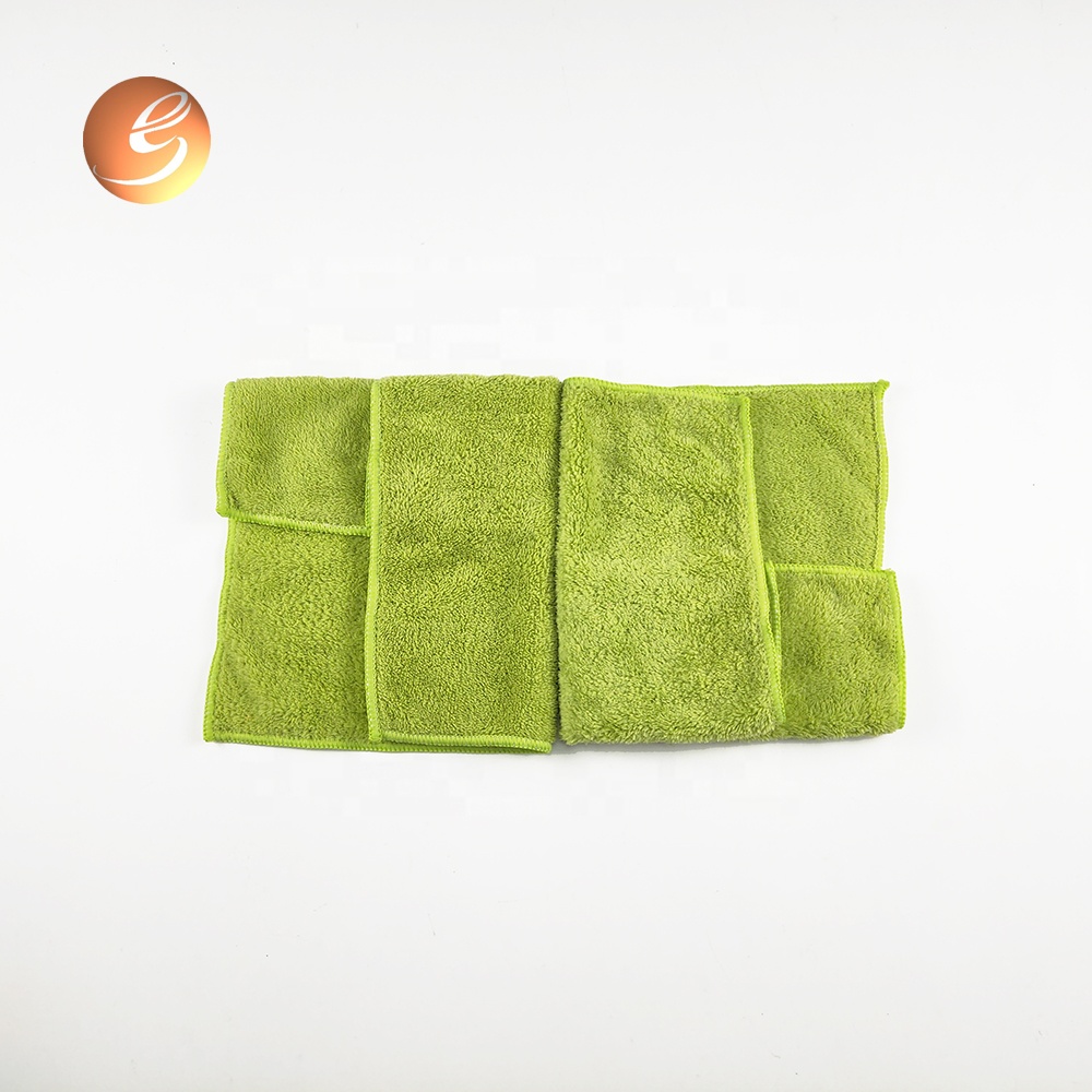 Zeleni pojedinačni paketi mikrovlakna peškiri za čišćenje automobila