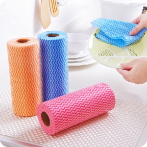 Reusable Disposable Though Wipes Roll Cleaning Towels Kitchen Towels Dish Cloths Multipurpose kitchen towel