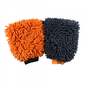 Walang gasgas na makapal na cotton cleaning dusting car wash microfiber mitts