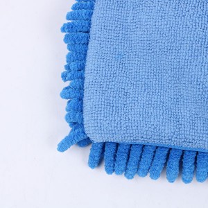 Vroče prodajane domače rabljene rokavice iz mikrovlaken za pranje avtomobila dvostranske ženiljske rokavice za čiščenje avtomobila