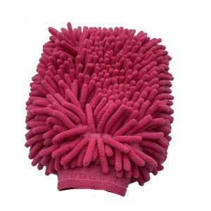 Set di spazzole per asciugamani in microfibra per la cura dell'auto 14 pezzi Set per la pulizia dell'auto di guanti di ciniglia Kit di lavaggio auto