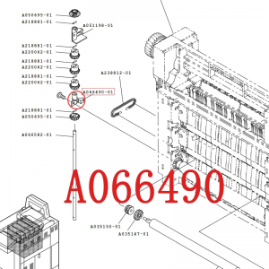 A066490 Bushing sa Rack Unit Section para sa QSS 30/33 Noritsu Minilab