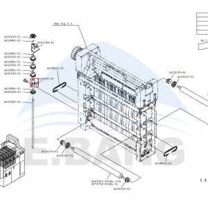 QSS 30/33 Noritsu Minilab အတွက် Rack Unit အပိုင်းတွင် A066490 Bushing