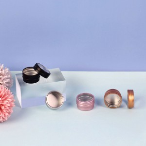 Luxury new design Aluminum mini tea can christmas tin box jar for cosmetics with window