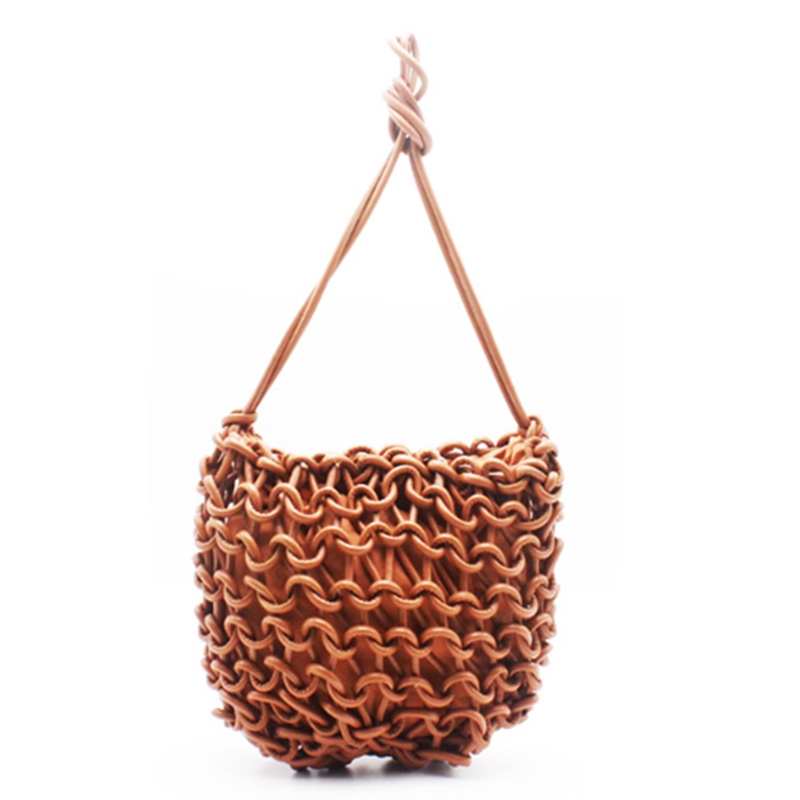 Eccochic Design Exclusive High Quality Pu Cord Woven Shoulder Bag Featured Image