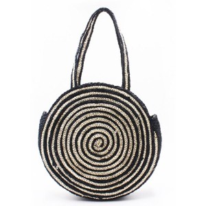 Eccochic Design Round Straw Bag