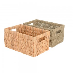 Natural Madzi Hyacinth Storages Basket for Shelf