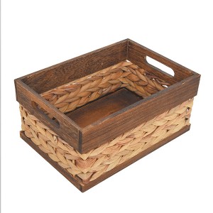 New Design Woven Wooden Storage Box Basket