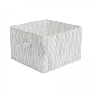 фабрични магазини за Китай на едро, едноцветна нетъкана кутия за съхранение, висококачествена сгъваема тъканна кошче за кубчета
