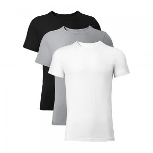Ecogarments Men’s Soft Comfy Bamboo Rayon Undershirts Breathable Tees Short Sleeve T-Shirts