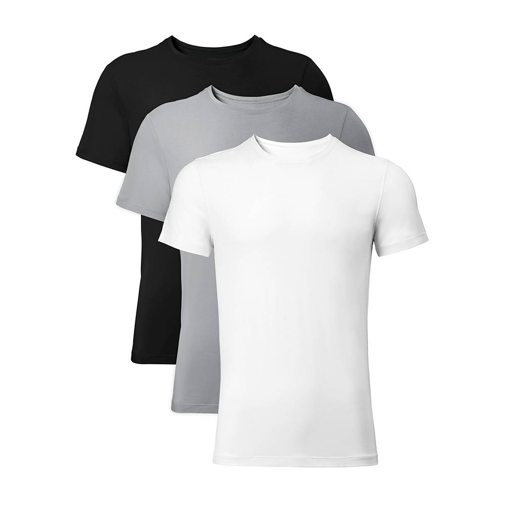 Camisetas masculinas Ecogarments macias e confortáveis ​​de rayon de bambu camisetas respiráveis ​​camisetas de manga curta