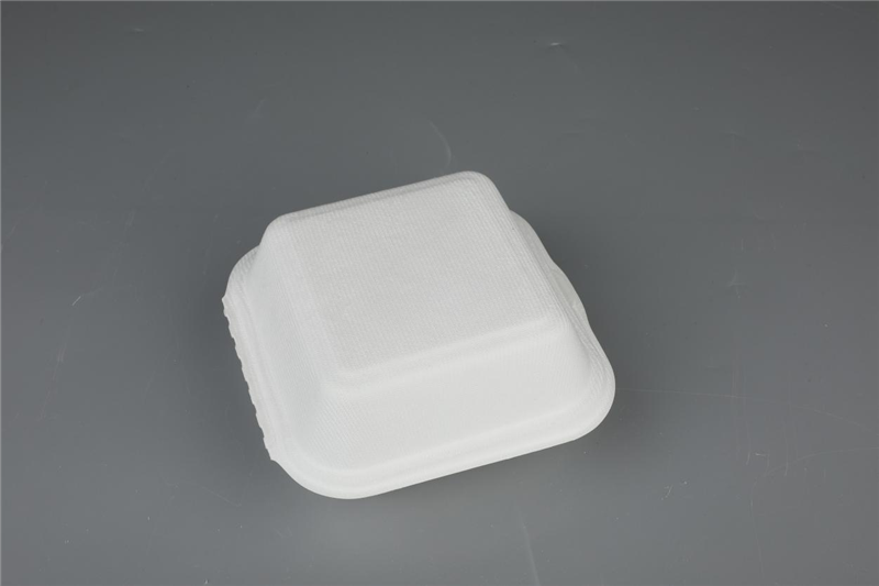 Διασπώμενο κομποστοποιήσιμο επιτραπέζιο σκεύος από ζαχαροκάλαμο 6″ Χάμπουργκερ Clamshell ΕΕ/ΗΠΑ