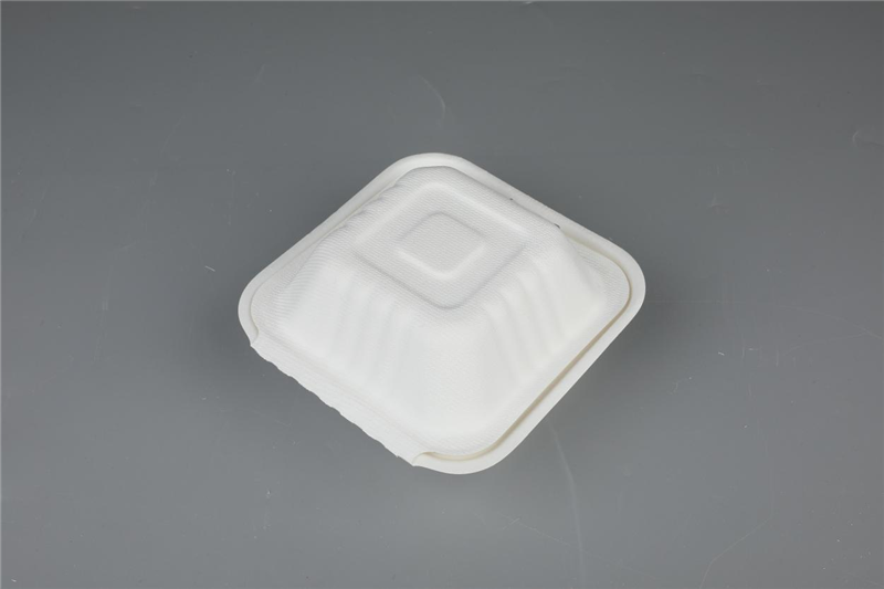 Διασπώμενο κομποστοποιήσιμο επιτραπέζιο σκεύος από ζαχαροκάλαμο 6″ Χάμπουργκερ Clamshell ΕΕ/ΗΠΑ
