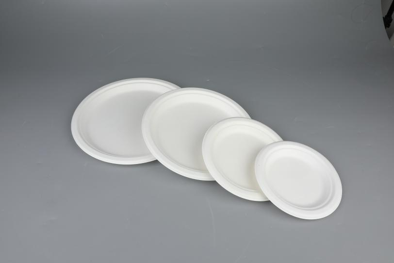 6″/ 7″/ 9″/ 10″ Round Plates Eco-friendly Biodegradable Bagasse Tableware