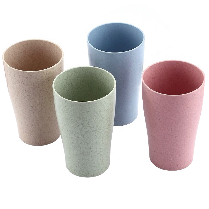 Set tekućina za ispiranje usta od pšenične slamke sigurna je, bezopasna, razgradiva čista boja i moderna čašica za piće za djecu