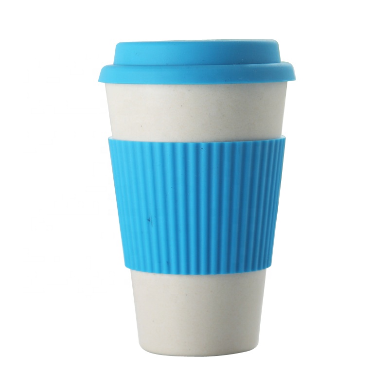Δημιουργική κούπα καφέ με στεγανό κάλυμμα απλού χρώματος, απλή, φιλική προς το περιβάλλον φορητή κούπα