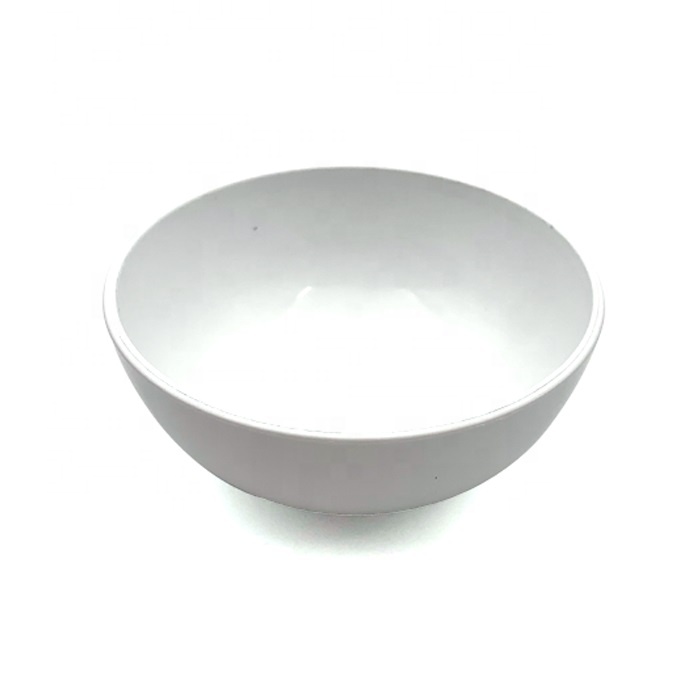 Bol rond blanc en PLA pour collation aux fruits, matériau biodégradable réutilisable et écologique, logo personnalisé naturel
