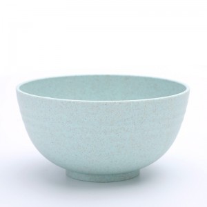 Персонализирано лого Екологично чиста пшенична слама пластмасова японска купа за ориз Комплект купи за супа