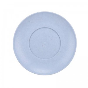 Murang round reusable eco friendly wheat straw plastic party dinner dessert snack plate dish