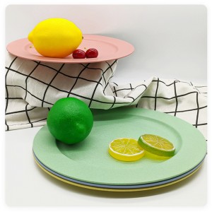 مجموعه ظروف بشقاب غذا برای مهمانی میهمانی پلاستیکی گرد و قابل استفاده مجدد و سازگار با محیط زیست