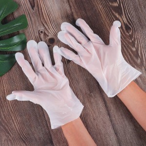 Kompostovateľné jednorazové rukavice na prípravu a prípravu jedla