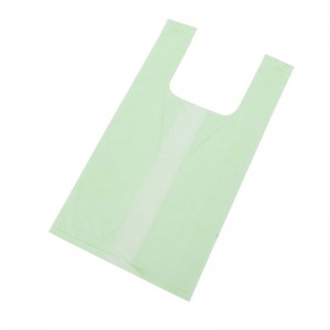 Eco-friendly na Compostable Plastic T-Shirt Bags