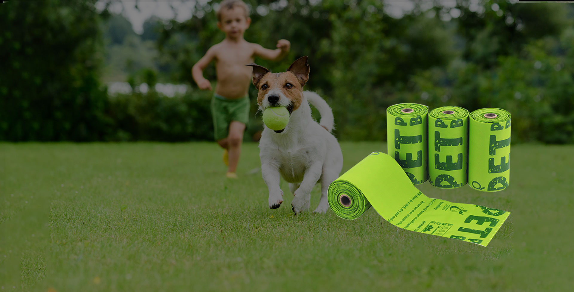 Bolsa compostable biodegradable para excrementos de residuos de mascotas Ecopro