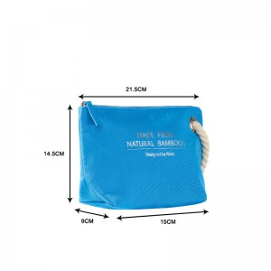 Túi mỹ phẩm sang trọng thân thiện với môi trường bán buôn túi trang điểm-CBB080